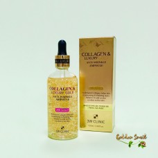 Восстанавливающая сыворотка с коллоидным золотом и коллагеном 3W Clinic Collagen & Luxury Golg Anti-Wrinkle Ampoule