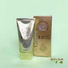 Регенерирующий ВВ крем для лица на основе муцина улитки Mizac Premium Snail B.B. Cream 4in1 SPF50+ PA++
