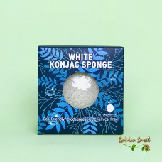 Очищающий спонж конняку Trimay White Konjac Sponge