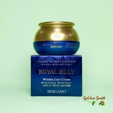 Омолаживающий питательный крем с маточным молочком Bergamo Royal Jelly Wrinkle care cream 50 мл