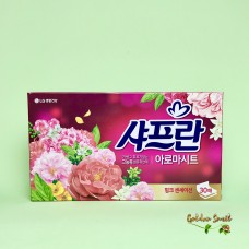 Кондиционер для белья в салфетках с ароматом розы LG Aroma Sheet Pink 30 шт
