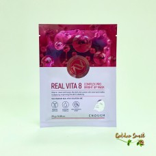 Тканевая маска для сияния кожи с витаминами Enough Premium Real Vita 8 Complex Pro Bright Up Mask