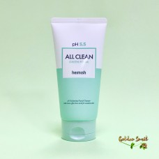Очищающая пенка для чувствительной кожи Heimish pH 5.5 All Clean Green Foam 150 мл