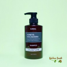 Бессульфатный шампунь для волос с ароматом иланг-иланг Kundal Honey & Macadamia Shampoo Ylang Ylang 500 мл