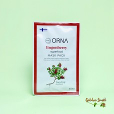 Маска для лица с экстрактом брусники ORNA Superfood mask pack – lingonberry