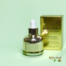 Омолаживающая сыворотка премиум-класса с золотом Bergamo Premium Gold Wrinkle Care Ampoule 50 мл