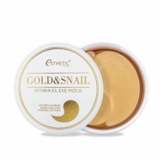 Гидрогелевые патчи с золотом и муцином улитки Esthetic House Gold & Snail Hydrogel Eye Patch