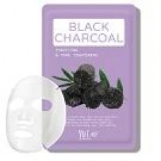 Маска для лица с экстрактом угля Yu.r Me Black Charcoal Sheet Mask