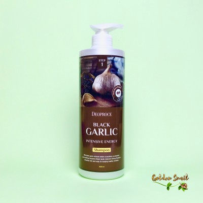 Шампунь против выпадения волос с чёрным чесноком Deoproce Black Garlic Intensive Energy Shampoo 1000 мл