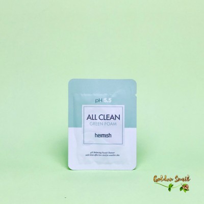 Очищающая пенка для чувствительной кожи Heimish pH 5.5 All Clean Green Foam