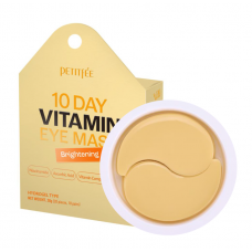 Гидрогелевые патчи с витамином С и ретинолом Petitfee 10 Day Vitamin Eye Mask Brightening 10 шт