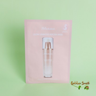 Тканевая маска с жемчужной пудрой JMsolution Glow Luminous Aurora Mask