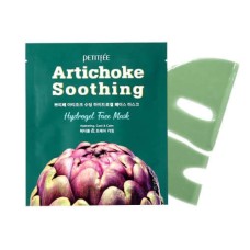 Гидрогелевая маска противоотёчная с экстрактом артишока Petitfee Artichoke Soothing Hydrogel Face Mask