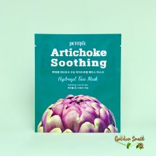 Гидрогелевая маска противоотёчная с экстрактом артишока Petitfee Artichoke Soothing Hydrogel Face Mask