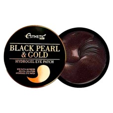 Гидрогелевые патчи с чёрным жемчугом и золотом Esthetic House Black Pearl & Gold Hydrogel Eye Patch