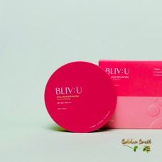 Солнцезащитный кушон с коллагеном Bliv:U Collagen Bouncing Sun Cushion SPF 50+ PA++++