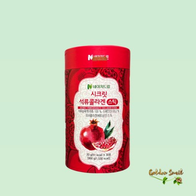 Коллагеновое желе в стиках с гранатом Naturedream Secret Pomegranate Collagen Stick 30 шт