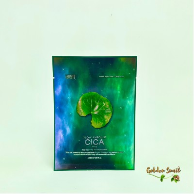 Тканевая маска для лица с экстрактом центеллы азиатской Tenzero Glow Ampoule Cica Mask