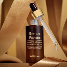 Антивозрастная лифтинг сыворотка с ретинолом и пептидами WellDerma Retinol Peptide Lifting Restore Ampoule 30 мл