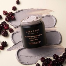 Антиоксидантная глиняная маска с ежевичным комплексом Mary&May Blackberry Complex Glow Wash Off Pack 30 мл