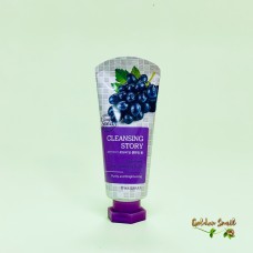 Пенка для умывания с экстактом винограда Welcos Kwailnara Cleansing Foam Cleansing Story Grape Deep 120 мл