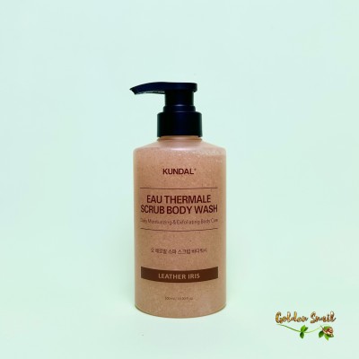 Гель-скраб для душа с ароматом Мускусный Ирис Kundal Eau Thermal Scrub Body Wash Leather Iris 500 мл