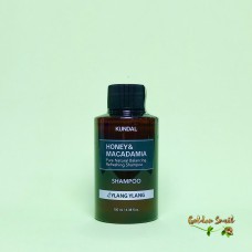 Бессульфатный шампунь для волос с ароматом иланг-иланг Kundal Honey & Macadamia Shampoo Ylang Ylang 100 мл