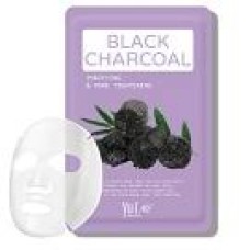 Тканевая маска для лица с экстрактом угля Yu.r Me Black Charcoal Sheet Mask