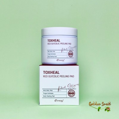 Очищающие пилинг-пэды с миндальной кислотой Esthetic House Toxheal Red Glycolic Peeling Pad