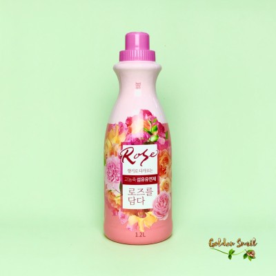 Кондиционер концентрат для белья с ароматом розы High Enrichment Fabric Softener Rose Softener 1,2 л