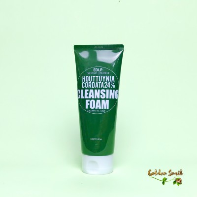 Очищающая пенка с экстрактом цветка хауттюйнии Derma Factory Houttuynia Cordata 24% Cleansing Foam 120 мл