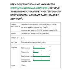 Увлажняющий крем для лица с экстрактом центеллы Derma Factory Cica 53.2% Cream 30 мл
