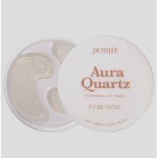 Охлаждающие патчи от морщин и отеков Petitfee Aura Quartz Hydrogel Eye Mask Pure Opal 40 шт