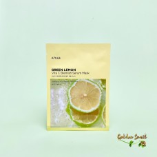 Осветляющая тканевая маска с зелёным лимоном Anua Green Lemon Vita C Blemish Serum Mask