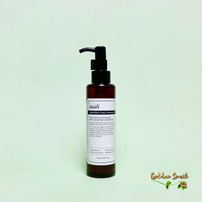 Гипоаллергенное натуральное гидрофильное масло Dear, Klairs Gentle Black Deep Cleansing Oil 150 мл