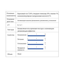 Увлажняющий крем гель для лица Аквапорин Derma Factory Aquaporin Hydrating Cream 70 мл